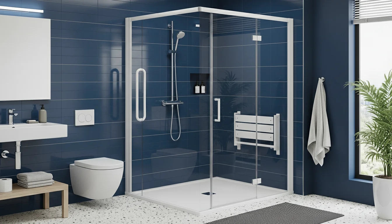 Douche moderne à l'italienne