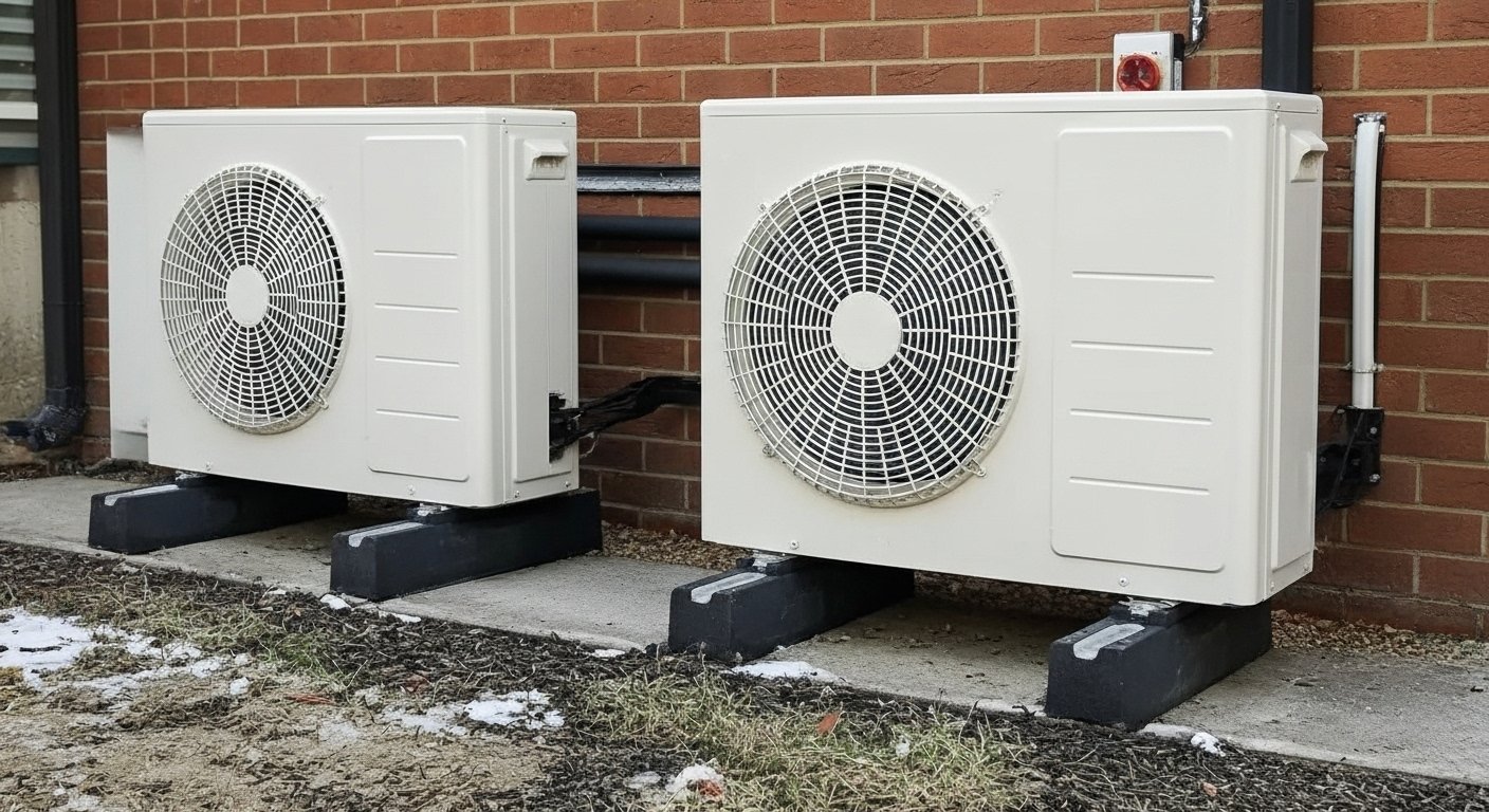 Maison équipée de pompe à chaleur